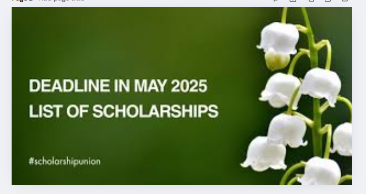 Title: Last-Minute Scholarships with Deadlines in May 2025 – Don’t Miss Out!